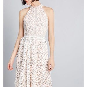 White high neck dress from ModCloth.